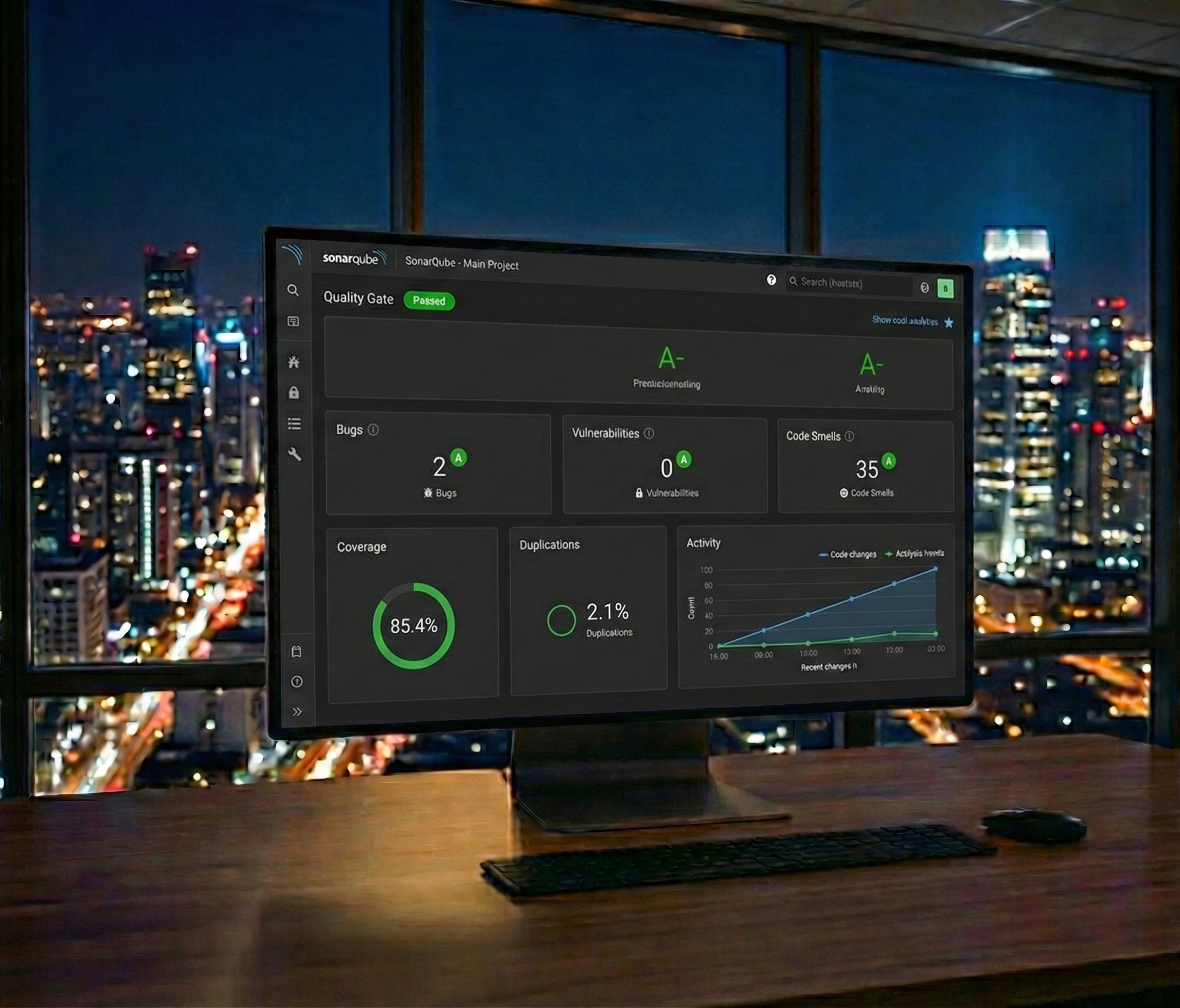 SonarQube Code Quality Dashboard