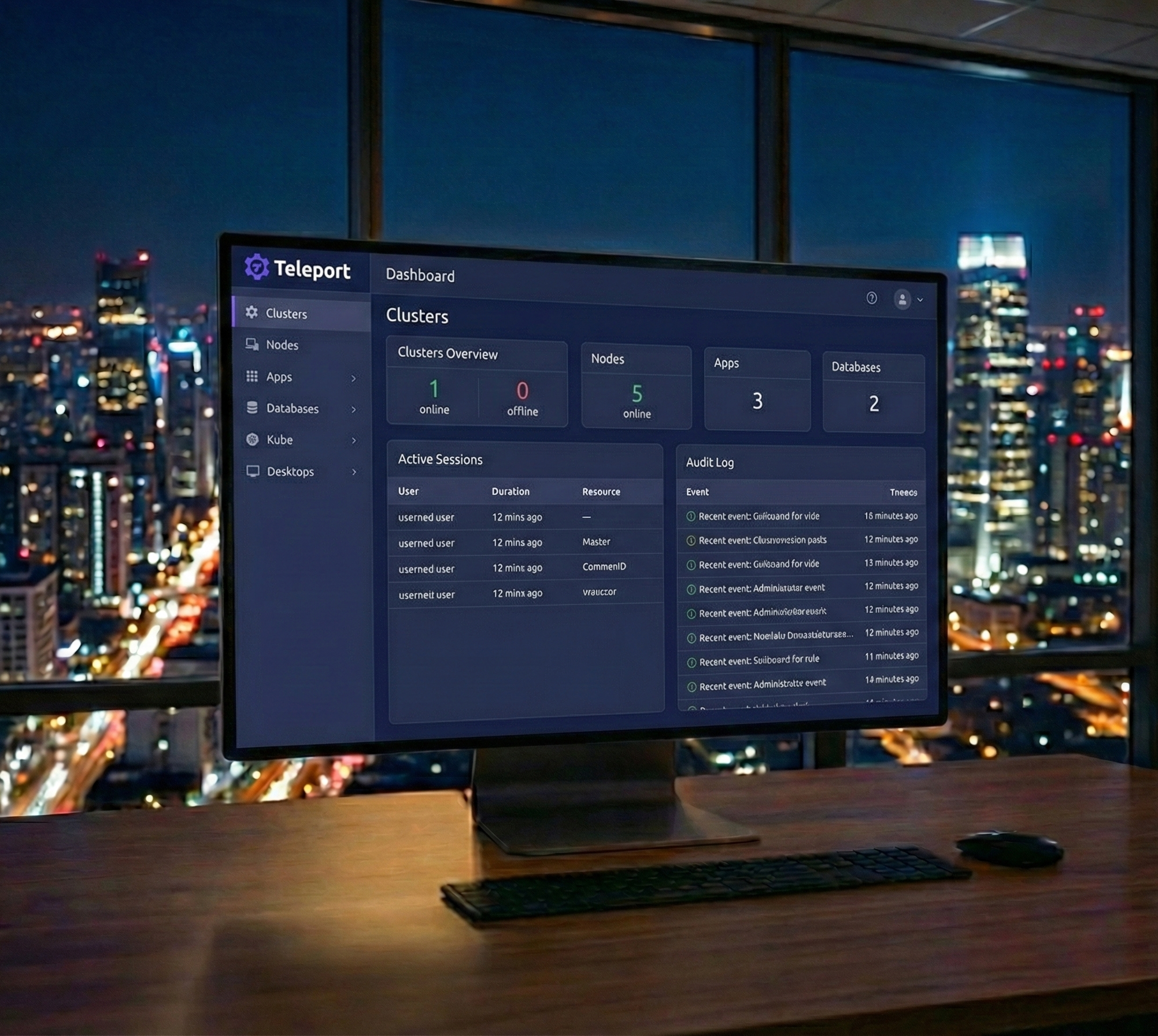 Teleport Zero Trust Access Dashboard